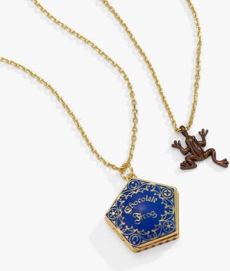 Alex and Ani Chocolate Frog Necklace Set In Blue/brown