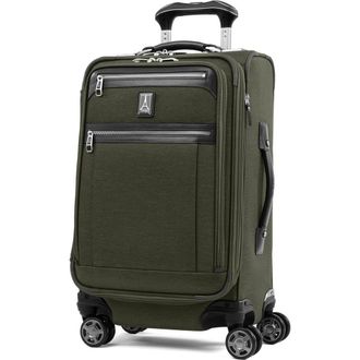 Travelpro Platinum Elite Softside Expandable Carry-On 21-Inch Luggage in Pilot Green at Nordstrom