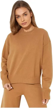 Yves Salomon Donna, Maglie, Beige, S, new