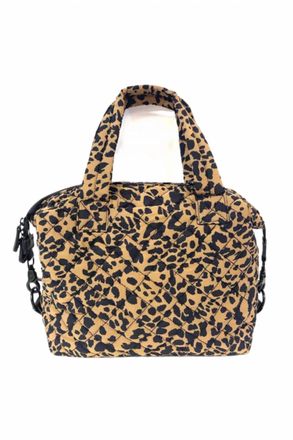 Babe & Tess Womens Mini Quilted Bag In Leopard