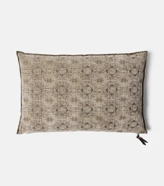 Maison de Vacances Cotton-blend jacquard cushion