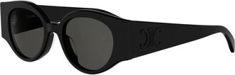 Celine Triomphe Stamp Sunglasses - female - CELINE - Sunglasses - Black - 50 MM - Accessories