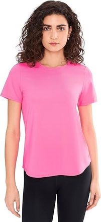 Lilly Pulitzer Westley Active T-Shirts UPF 50 Womens Clothing Cherry Blossom Pink : XXS, Nylon/Spandex
