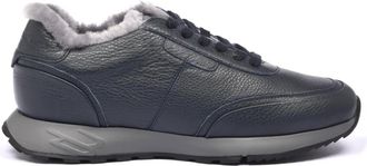 Baldinini Leren Sneakers - Heren - Sneakers - Blauw - 39 EU - Leer - Schoenen