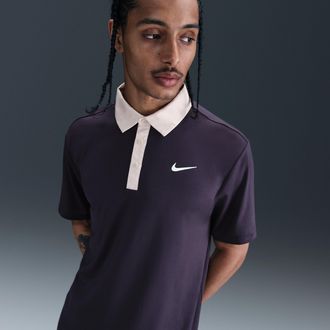 Nike Mens Tour Dri-FIT Golf Polo in Purple | FZ7501-540