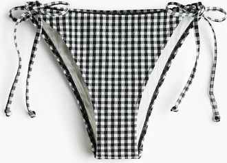H&M Tie-Tanga Bikinihose - Schwarz