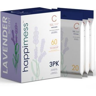 Happimess Scented Trash Can Liners, White Drawstring, in Lavender: 13.2Gal at Nordstrom