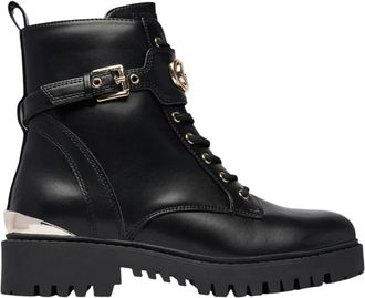 Guess Olanna Enkellaarsjes - Dames - Veterlaarzen - Zwart - 37 EU - Schoenen