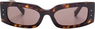 Dolce & Gabbana Eyewear Occhiali da sole squadrati - Marrone