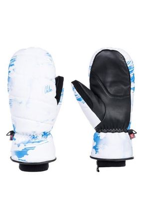 Roxy Flint Creek Water Repellent Ski Mittens in Clouds at Nordstrom, Size Medium