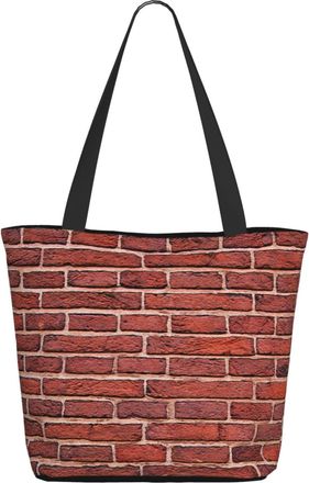 AOOEDM Vintage Red-Brick Wall Ladies Shopping Bag 13x11x7in.The Perfect ValentineS Day Gift.It Is The Best ValentineS Day Gift For Mom, Daughter, Wife,Etc