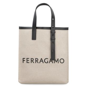 Ferragamo Canvas Tote Bag