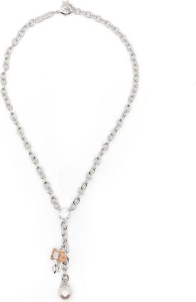 Yvmin Sterling Silver Charm-pendant Necklace