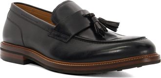 Dune London Mens Shaw - Tassel Detail Loafers - Black material_leather1 - Size UK 11