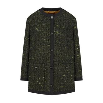 Gucci Cdgn Jacket Wool Boucl&eacute; - female - Gucci - Tweed Jackets - Green - M - Jackets
