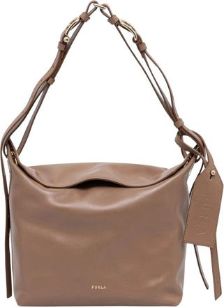 Furla Ginevra Schoudertas - Dames - Schoudertassen - Bruin - ONE Size - Leer - Tassen