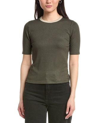 Rag & Bone The Knit Contrast Ringer T-Shirt
