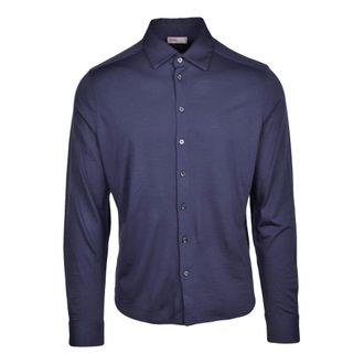 Herno Casual Shirts, male, Blue, M, Herno Resort shirt