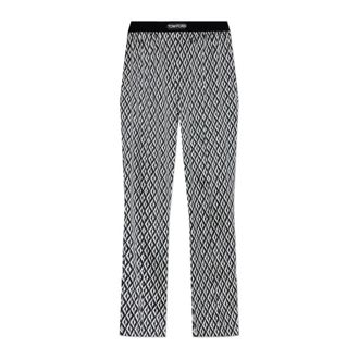 Tom Ford Pyjamas, male, Black, Size: 2XL Printed Pajama Bottoms