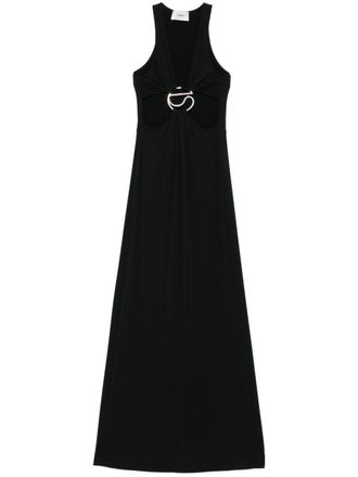 Coperni Maxi Dress with Deep V-Neckline