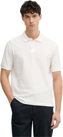 A|X Armani Exchange Tops, Heren, Beige, L, Katoen, Jacquard Poloshirt