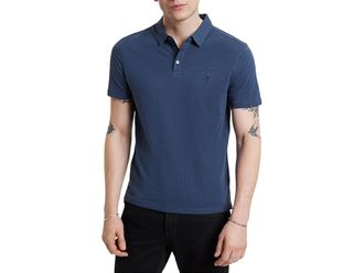 John Varvatos VICTOR POLO Mens Clothing Oiled Blue : 2XL, Cotton