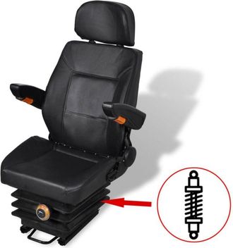 vidaXL Vidaxl - Sedile per Trattore con Sospensione