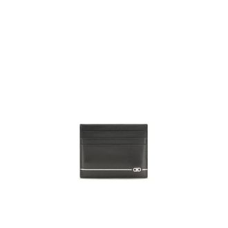 Ferragamo Portatarjetas Gancini Texturizado - Accessories - Hombre - Negro - ONE SIZE