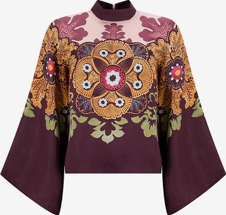 La DoubleJ Bluse mit ausgestellten &Auml;rmeln aus K&ouml;per Make An Exit