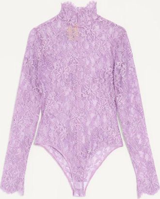 Valentino Body In Pizzo Floreale Donna SOFT WISTERIA L