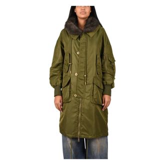 Glox Parka de nailon - Coats - Mujer - Verde - L