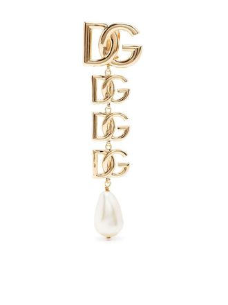 Dolce & Gabbana Oorbellen met logo - Goud