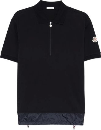 Moncler Polo con zip - Nero