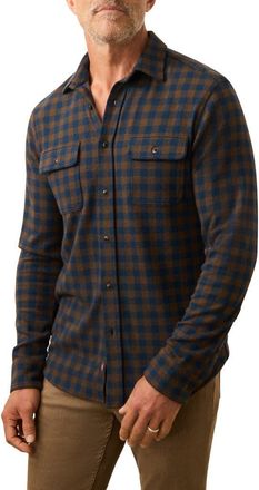 Faherty Legend Button-Up Shirt in Navy Woodland Check at Nordstrom Rack, Size Xx-Large
