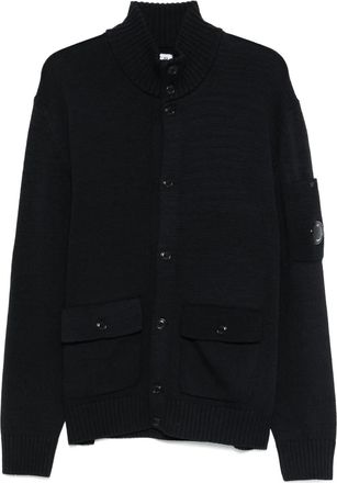 C.P. Company Cardigan con motivo Lens - Blu
