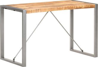 vidaXL Mesa De Comedor Madera Maciza De Mango Rugosa 120x60x75 Cm Vidaxl