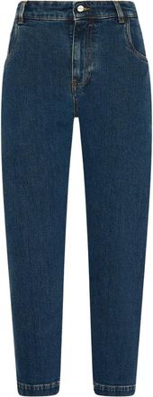 Kiton Jeans, Dames, Blauw, M, Katoen, Tailored Carrot Jeans