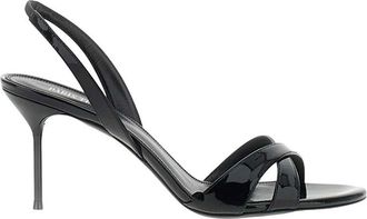 PARIS TEXAS Black Lidia Slingback Heels