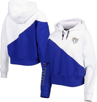 DKNY Womens DKNY Sport White/Royal Los Angeles Rams Bobbi Color Blocked Pullover Hoodie at Nordstrom, Size Xx-Large