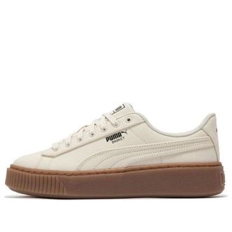 Puma (WMNS) PUMA Basket Platform Canvas Beige 399251-02