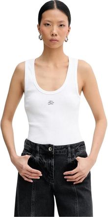Karl Lagerfeld Donna, Top, Bianco, XS, new