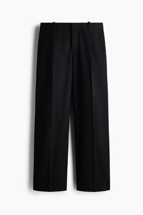 H&M Elegante Hose in Loose Fit - Schwarz