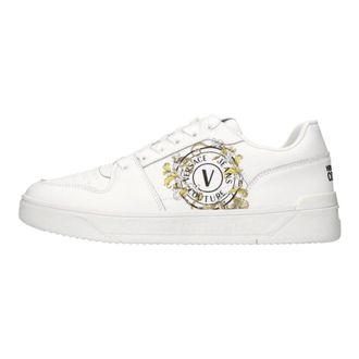 Versace Jeans Couture Schoenen, Heren, Wit, 44 EU, Leer, Starlight Sneakers