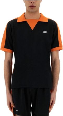 Wales Bonner Home Jersey Polo - Heren - Polos - Zwart - L - Polyester - Tops