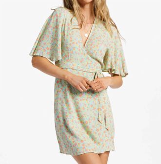 Billabong All For You Mini Dress In Spearmint