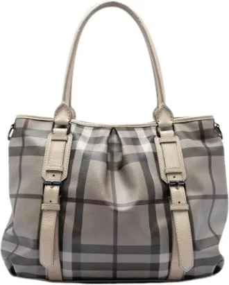 Burberry Pre-owned The Northfield Handbag - Dames - Vintage Handtas - Grijs - ONE Size - Leer - Vintage