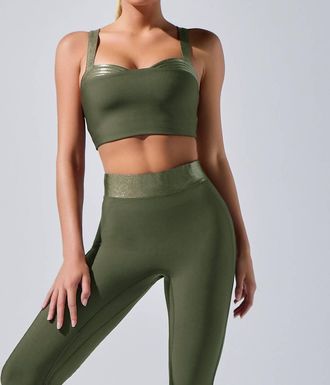 Heroine Sport Lina Sports Bra In Army