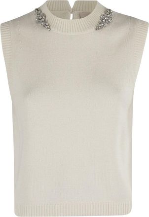 Semicouture Sleeveless Wool And Cashmere Gilet