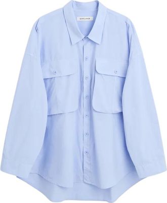 Sunflower Overhemden, Heren, Blauw, L, Katoen, Big shirt