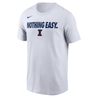 Nike Illinois Fighting Illini Nike Mens NCAA Legend T-Shirt in White | M21283P137ILNI-WHT